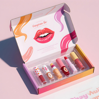 Boîte de papier d'expédition en carton ondulé cosmétique avec logo imprimé personnalisé Outils de pinceaux de maquillage Boîtes de brillant à lèvres pour emballage