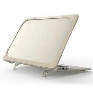 Nouveau étui en caoutchouc pour ordinateur portable Ultra-mince clair housse de protection antichoc pour Macbook Air Pro