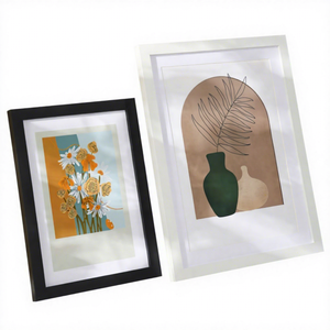 MDF Photo <b>Frame</b> Classic Rectangle Picture <b>Frame</b> Desk Wall <b>Mounted</b> Letterpress Printed - Product Image 2