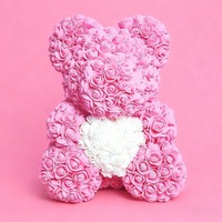 Bunga Mawar Awet Buket Boneka Kreatif Hadiah untuk Sahabat Terbaik Pacar Hari Valentine Festival Qixi Ulang Tahun