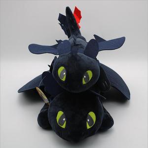 Thiết kế mới màu đen rồng Khủng long đồ chơi sang trọng siêu mềm Hot nhồi bông đồ chơi với PP bông điền đóng gói trong túi OPP - Product Image 2