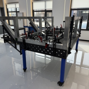 Nouvelle station de soudage en acier flexible 3D usinée par CNC avec système de trous de <span class=keywords><strong>grille</strong></span> de 100 mm - Product Image 5