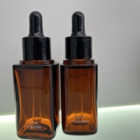 Emballage cosmétique Taolin, flacon carré en plastique pour huile essentielle, soin de la peau, sérum, 30 ml, 50 ml, flacon compte-gouttes en PETG brun, personnalisé pour les cheveux et le visage