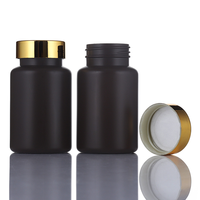 Givré/mat 100ml/150ml/200ml/250ml PET luxe vide en plastique vitamine complément nutritionnel diététique tablette pilule Capsule bouteille