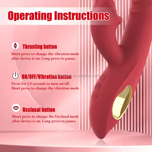 Wholesale Dildo Adult <strong>Sex</strong> <strong>Toys</strong>, 4IN1 G Spot Vibrators Tongue Clitoral Stimulator Thrusting Vibrator - Product Image 3