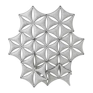 Panneau Acoustique 3D Flocon de Neige en PET, Solution Anti-Bruit en Polyester Conforme ROHS, Installation <span class=keywords><strong>Facile</strong></span>, Idéal pour Bureaux et Hôtels, Cloison de Séparation - Product Image 3