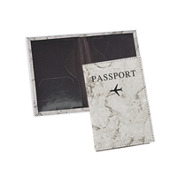 Porte-passeport personnalisé en cuir PU léger avec logo, étui de voyage pour documents, organiseur de portefeuille