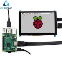 ZKDisplay 5 İnç Kapasitif Dokunmatik Monitör 800x480 IPS Panel LCD Dokunmatik Ekran, USB Arayüzlü Raspberry Pi 3/4 Model B için