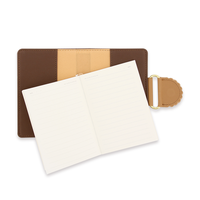 2024 A6 personnalisable cahier planificateur magnétique couverture en cuir Journal Journal papeterie imprimé Style fil couture reliure