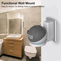 Support mural en plastique noir et blanc FIBEPRO pour enceinte Alexa Echo Dot 4e/5e génération