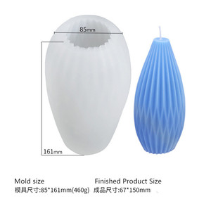 Molde de resina epoxi en forma de 3D para jabón hecho a mano, molde de silicona para decoración del hogar, vela artesanal - Product Image 3