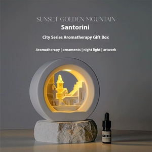 Lámpara de incienso sin fuego Premium CJH Santorini, decoración de piedra fragante ampliada, <span class=keywords><strong>el</strong></span> mejor regalo de Navidad para niñas - Product Image 3