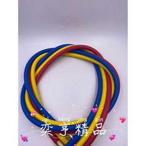 R134a Refrigerant <b>Charging</b> Hose Three Color With Brass Fittings For Automotive Air Conditioning Systems - Product Image 2