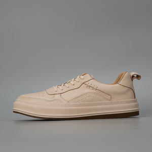 Chaussures de sport décontractées en cuir véritable respirantes à lacets et semelle souple pour homme – Collection automne - Product Image 1