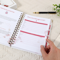 Agenda personnalisé A4 A5 couverture rigide non daté planificateur de mariage quotidien planificateur complet organisateur de carnets de cadeaux de mariée