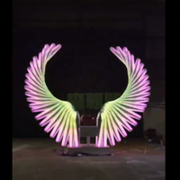 Senzhao menerima disesuaikan IP65 tahan air Modern Angel Wings LED Motif cahaya