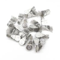 Vente en gros d'enfileur d'aiguille de sécurité double trou accessoires de point de croix en aluminium fournitures de couture argentées