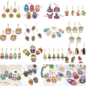 Promotion des ventes d'usine 5d bricolage diamant peinture Kits porte-clés personnage diamant porte-clés ange filles porte-clés décor - Product Image 2