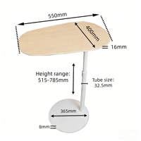 Table console moderne minimaliste ADA en MDF avec vérin à gaz réglable en hauteur, durable et stable, idéale pour appartement