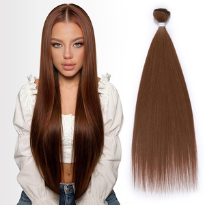 Offre Spéciale – Extensions de Cheveux Synthétiques Premium en Fibre, Résistantes à <span class=keywords><strong>la</strong></span> Chaleur, de 24 à 36 Pouces, pour Tissage de Cheveux Blonds, Lisses comme des Baguettes - Product Image 3