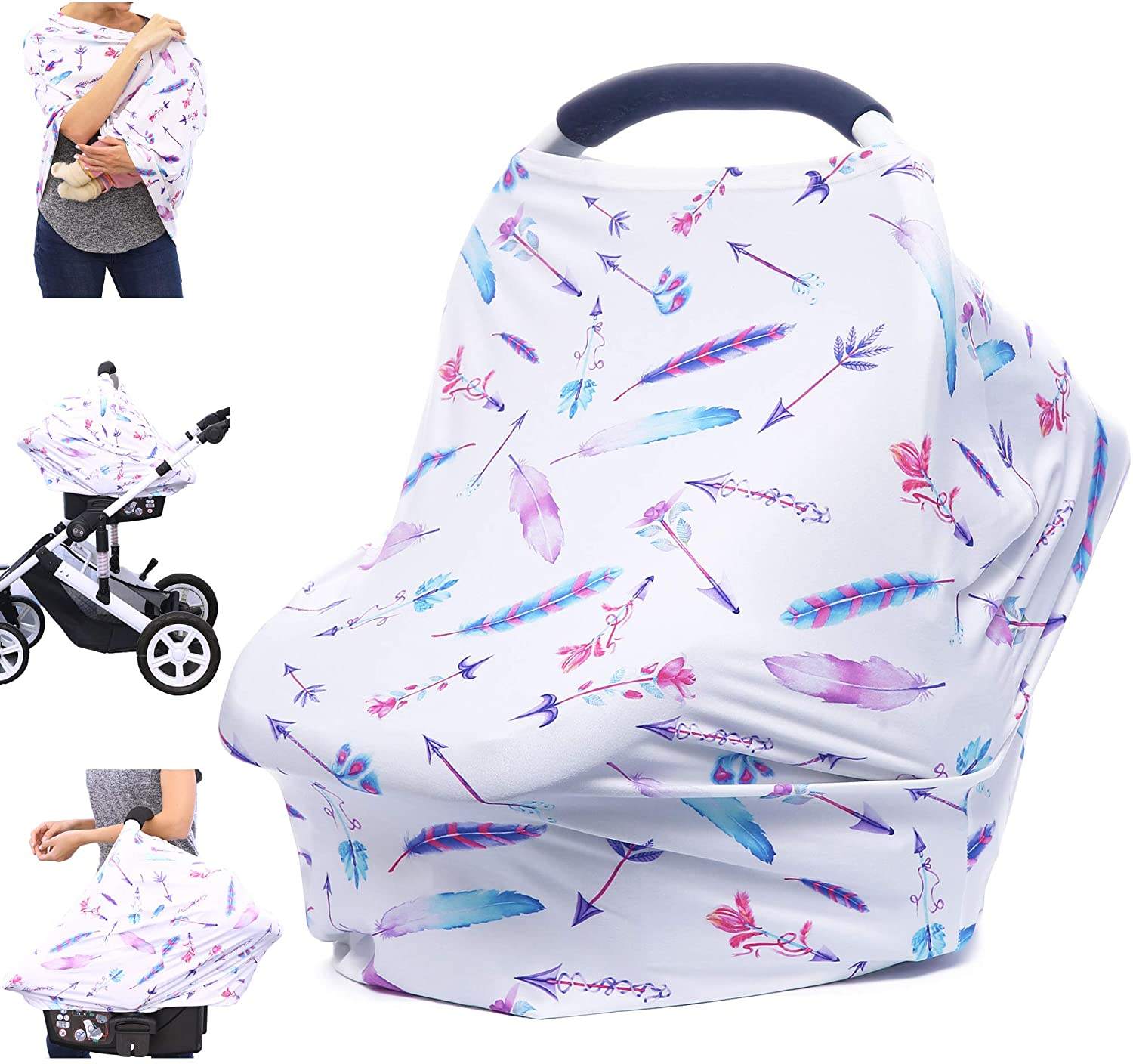 Custom Nursing for Breast Feeding Cover Baby Car Seat Cover