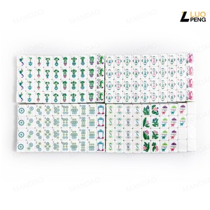 Portable <b>Mahjong</b> Tiles Compact Standing <b>Mahjong</b> Pieces Lightweight Game <b>Set</b> for Travel Play - Product Image 4