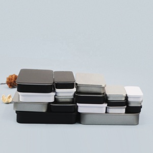 Factory Direct-Sale Empty Small Rectangle Mint Cosmetic Slide Top Metal Tin Boxes