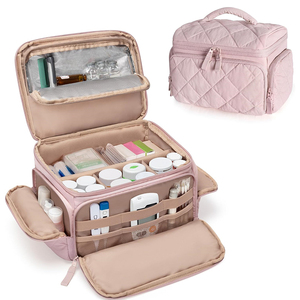 Étui de rangement isotherme pour pilules de voyage avec 4 séparateurs personnalisés, étanche, pour fournitures de premiers secours, organiseur de médicaments - Product Image 1