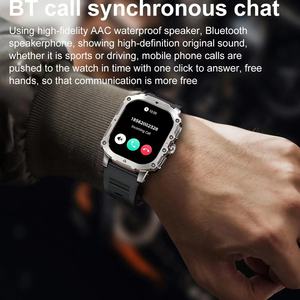 Smartwatch da Uomo Gk72 con Cinturino in Acciaio, Connessione One-Key, BT 5.1, Assistente Vocale AI, Interfaccia Utente Accattivante, Impermeabile IP67, Schermo AMOLED Quadrato, GPS - Product Image 3