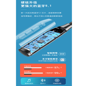 Sports Earphones Neckband Bluetooth <b>With</b> Tf Card Support Button <b>Control</b> For Running And Workout IPX5 Waterproof - Product Image 4