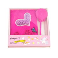Coffret Cadeau Carnet et Stylo Design Cœur Brillant – Souvenir Saint-Valentin – Journal et Papeterie – Livre de Comptes Personnel