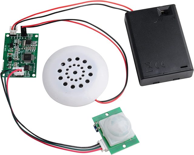 MP3 Playback Kit Music Voice Recording Module DIY Welcomer Sound Recording Board with Speaker and PIR Infrared Sensor,