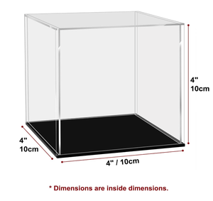 Vitrine en acrylique transparente avec panneaux de 2 mm, base noire et guirlande lumineuse <span class=keywords><strong>LED</strong></span>, pour petits objets de collection et souvenirs, à poser sur table - Product Image 3