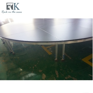 Portable Aluminum Round <b>Stage</b> <b>Platform</b> Adjustable Height Modular <b>Stage</b> for Wedding Event - Product Image 3