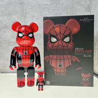 Vente en gros d'usine : Figurine Bearbrick 400% en ABS, emballage en boîte colorée, objet de collection en plastique
