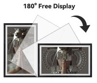 Dernière tendance 21.5 pouces 4K Smart Nft Display Wifi cadres Photo numériques en bois