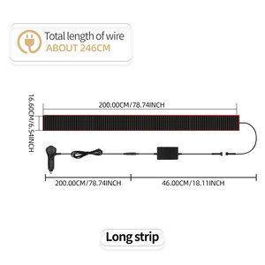 Intelligent Programmable Diable Yeux Lumière 200cm App Télécommande Led Écran D'affichage Allume-cigare Animé Yeux pour Voitures Led - Product Image 3