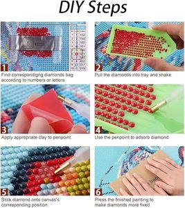 30X30Cm Kolibrie Diamond Painting Kit-5d Sparkle Diy Art Craft - Bulk Groothandel Voor Cadeauwinkels - Product Image 6