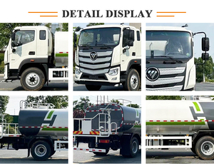Camion-citerne Dongfeng 4x2 diesel, moteur 6-8L avec pompe pour pulvérisation d'eau, portée 8-12m - Product Image 5