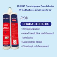 MU CHAO A18 800ml Adhésif en mousse de polyuréthane bicomposant ignifuge de qualité B résistant aux intempéries pour la modification automobile