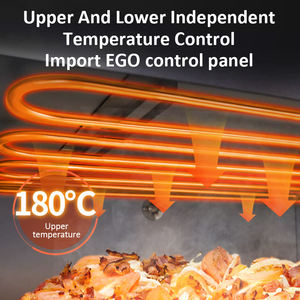 Équipement de boulangerie automatique en vente Four électrique à double étage pour boulangerie Gâteau et pain Four à <span class=keywords><strong>pizza</strong></span> avec <span class=keywords><strong>pierre</strong></span> - Product Image 6