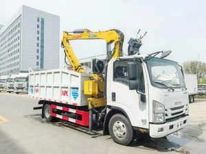 Camion <span class=keywords><strong>grue</strong></span> forestière ISUZU <span class=keywords><strong>4x2</strong></span> de 700 kg à grappin rotatif hydraulique pour l'exploitation forestière et le chargement de bois - Vente chaude - Product Image 3