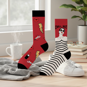 Calcetines de Seda Coloridos con Diseño Transpirable, Logotipo Personalizado, Tejidos para Uso Diario, Ligeros para Todas las Estaciones - Product Image 3