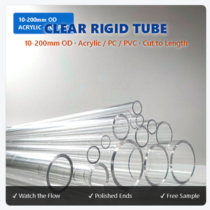 <span class=keywords><strong>Tubo</strong></span> de Plástico Rígido <span class=keywords><strong>Transparente</strong></span> Personalizado de 10-<span class=keywords><strong>200</strong></span> <span class=keywords><strong>mm</strong></span>, Tubería de Acrílico, PC, <span class=keywords><strong>PVC</strong></span> Cortada a Medida para Hidroponía, Acuarios, Fontanería y Decoración Acuática - Product Image 1
