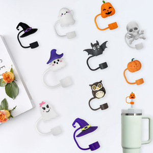 Halloween <b>Hot</b> Selling <b>Cute</b> Straw Topper Cover Simple Shaped Straw Topper Dustproof Sealed Suitable for Cup and <b>Water</b> <b>Bottles</b> - Product Image 4
