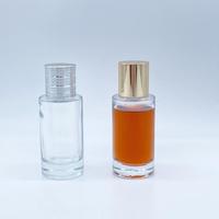 Flacon de parfum en verre de luxe de 30 ml et 50 ml à épaule plate, vide, pour atomiseur rechargeable – Vente en gros