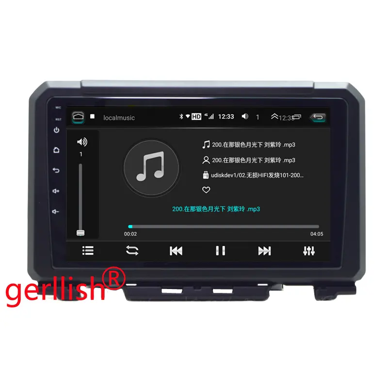 Android araba multimedya dvd gps navigasyon oynatıcı Suzuki Jimny 2019 2020 2023 ses radyo stereo kafa ünitesi ile ayna bağlantı