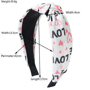 ที่คาดผมแบบผูกโบว์สำหรับเด็กผู้หญิงสีชมพูและสีขาวมีให้เลือก5สี - Product Image 3