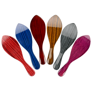 Abeis bajo MOQ 100% de cerdas de jabalí de cepillos para el pelo de madera de grano de la onda cepillo curvado 360 cepillo - Product Image 1