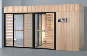<span class=keywords><strong>Cabine</strong></span> de sauna <span class=keywords><strong>hammam</strong></span> avec salle de douche à vapeur Yakozzy pour hôtel en plein air, sauna portable - Product Image 4
